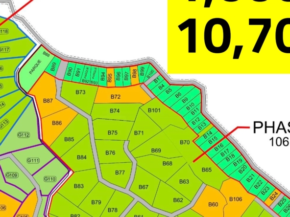 Lot B99 Playa Lagarto (map) No Markers close up ---