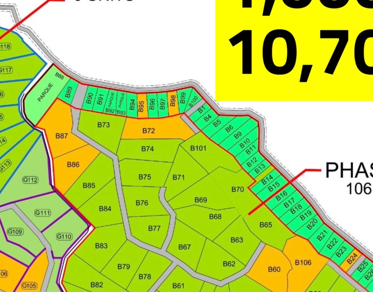 Lot B99 Playa Lagarto (map) No Markers close up ---