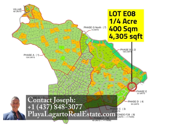 Lot E08 - Playa Lagarto (map) - PlayaLagartoRealEstate.com