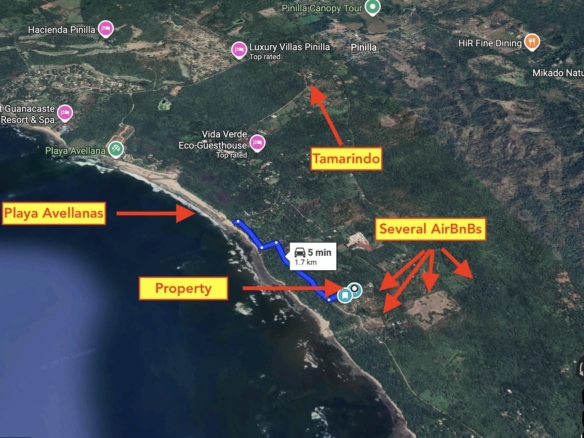 Playa Avellanas Lot For Sale - 1968sqm