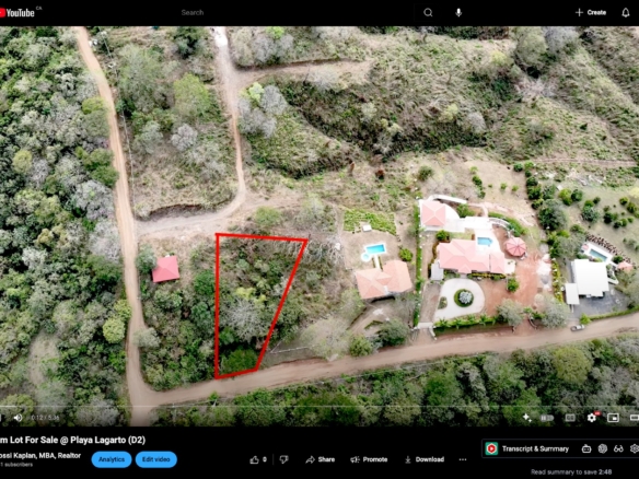 Premium 1/4 Acre Lot in Playa Lagarto (D2)