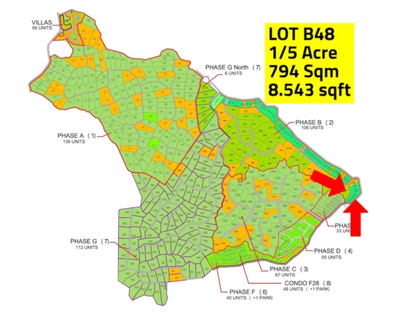 Lot B48 Playa Lagarto Map