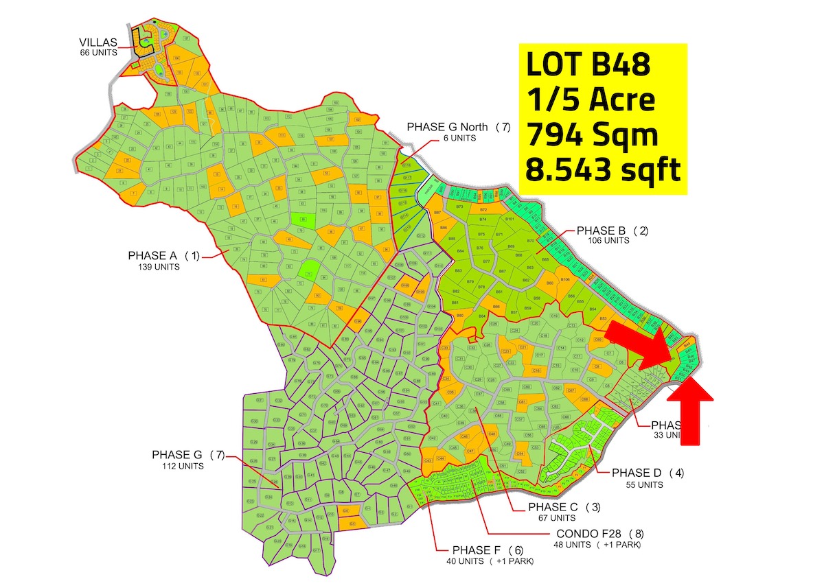 Lot B48 Playa Lagarto Map