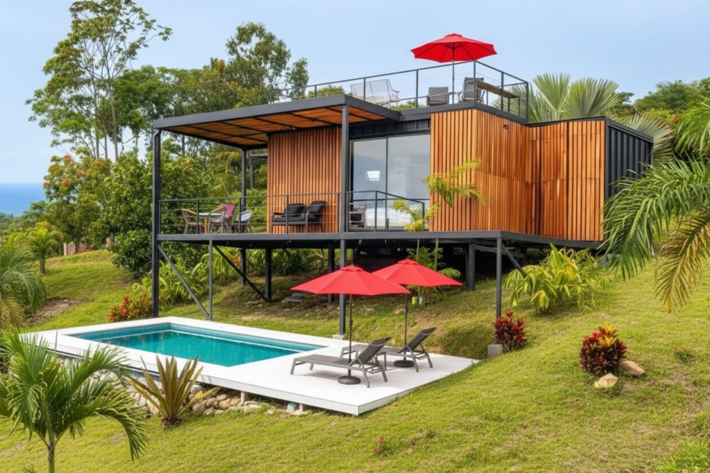 Villa Merlin - Container Home by Nosara Group Realty