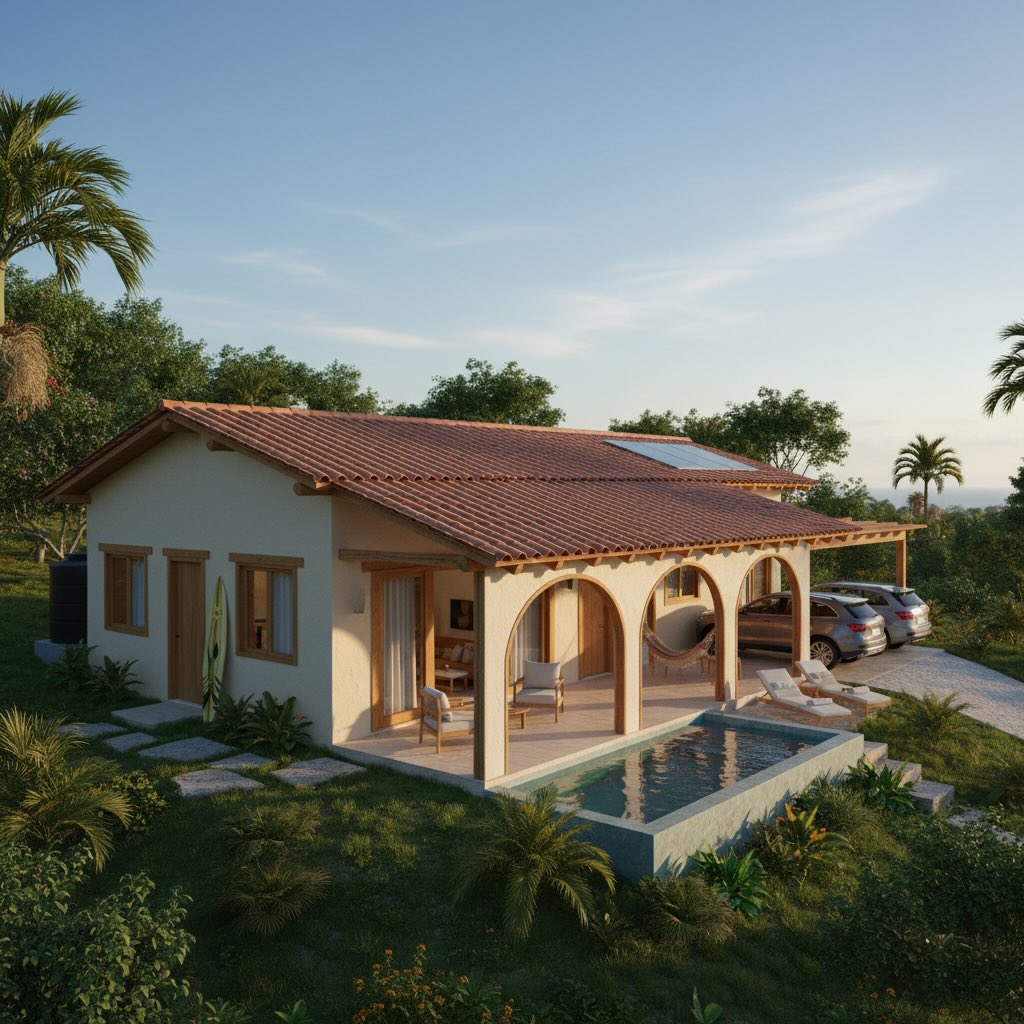 Nanku Village Nosara - Eco Living Community - Model Home by Joseph at Nosara Realty Group