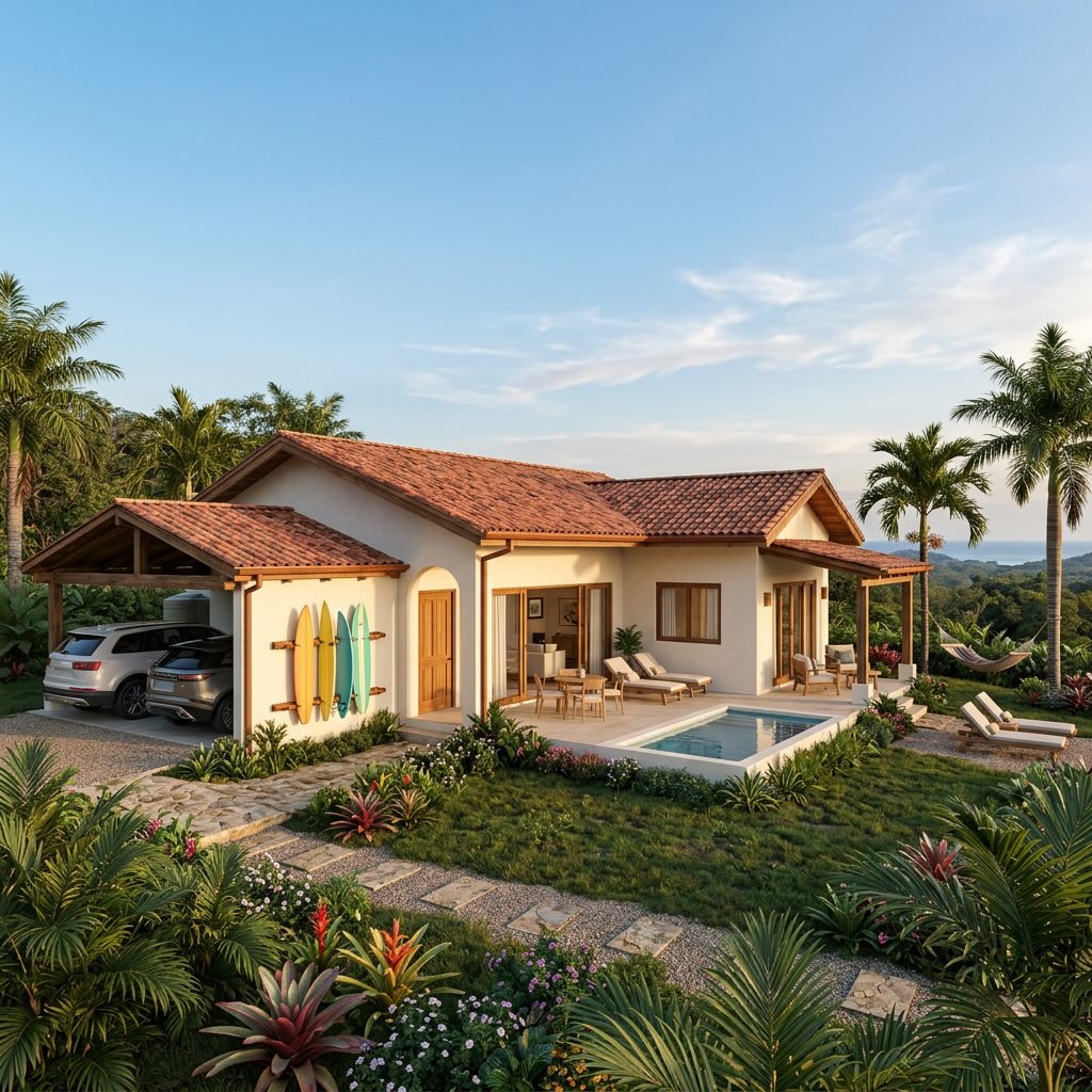 Nanku Village Nosara - Eco Living Community - Model Home by Joseph at Nosara Realty Group