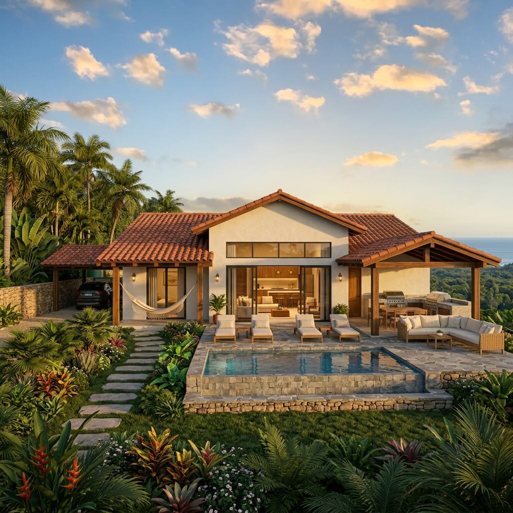 Nanku Village Nosara - Eco Living Community - Model Home by Joseph at Nosara Realty Group