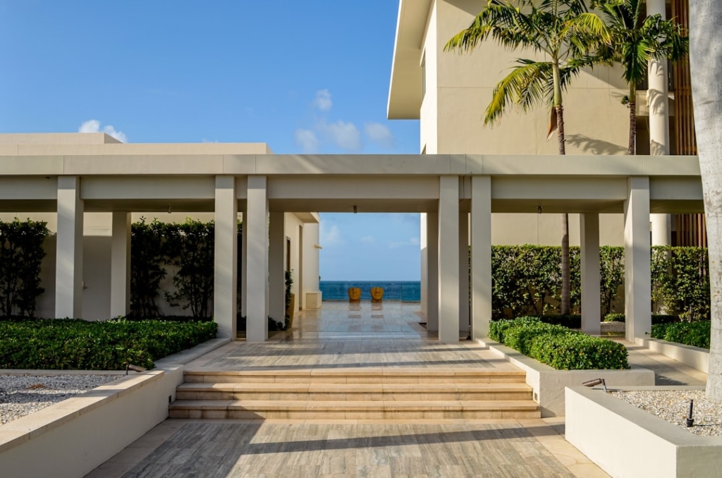 tropical modern villa with private pool ocean view