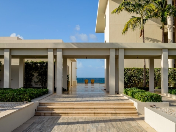 tropical modern villa with private pool ocean view