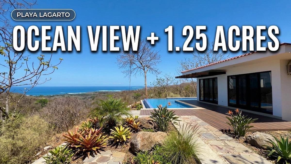 Home, Pool and 1.25 Acres of land for sale at Playa Lagarto thumbnail