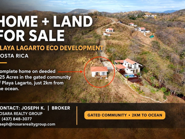 Costa Rica home for sale at Playa Lagarto Eco Development