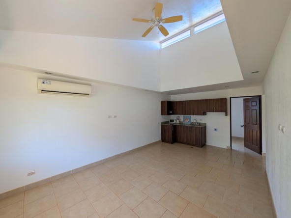 Vaulted 14-16 ft ceiling with upper windows in Villa 5, Eco Lagarto, Playa Lagarto, Costa Rica