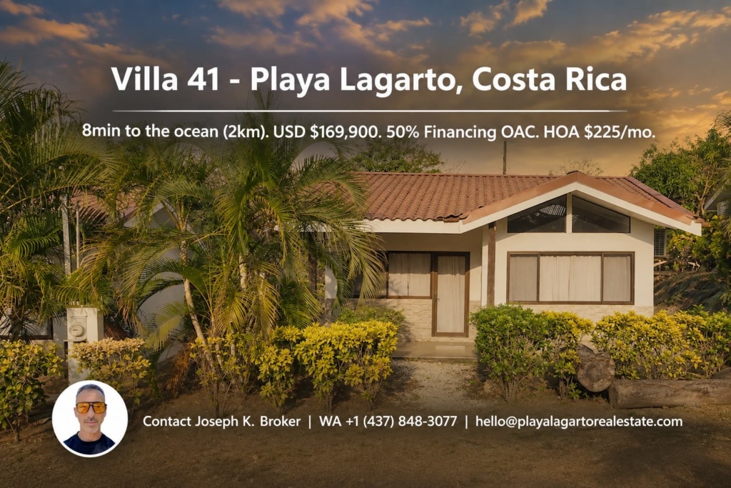 Villa 41 For Sale @ Playa Lagarto real estate - Joseph K.